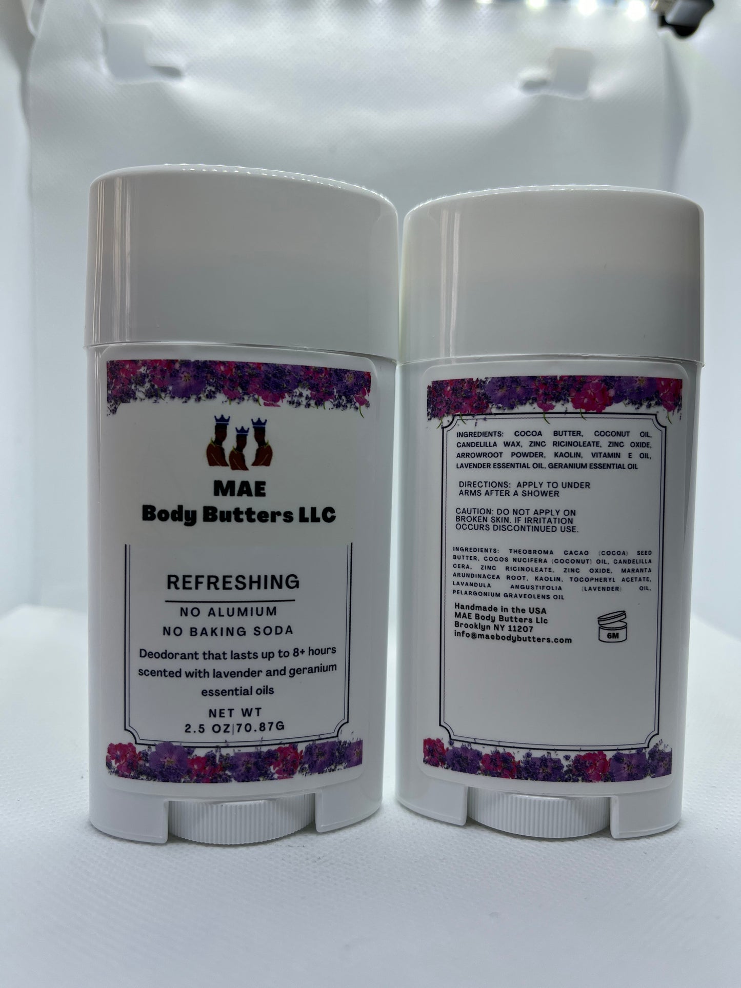 Refreshing Deodorant Scented with Lavender and Geranium